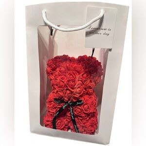 Boutique "Just For You' Rose Bears  Red or Rose Red.